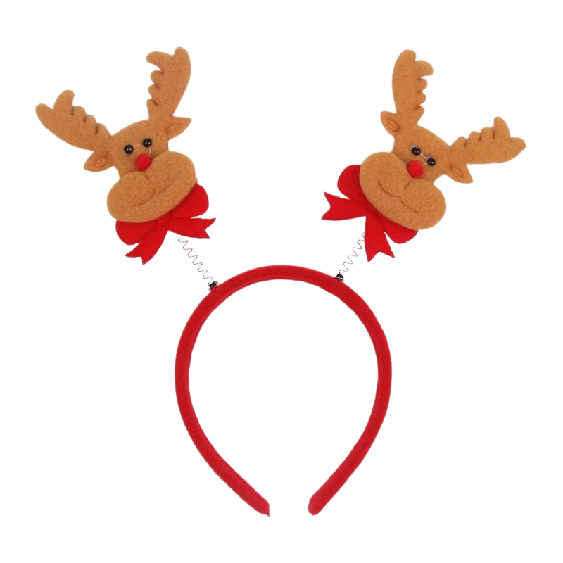 Serre-tête : serre-tête enfant deux rennes de Noël - Casquettes Bonnets