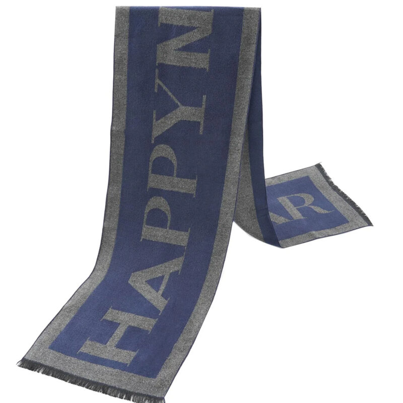 Chèche Homme avec l'Inscription Happy New Year sur fond blanc