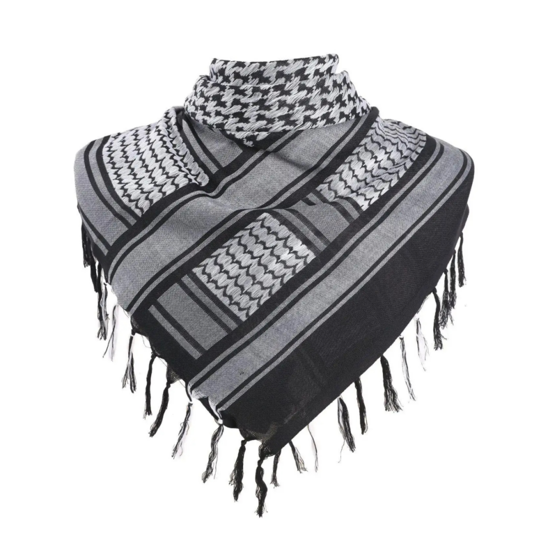 Keffieh Léger et Coupe-Vent sur fond blanc