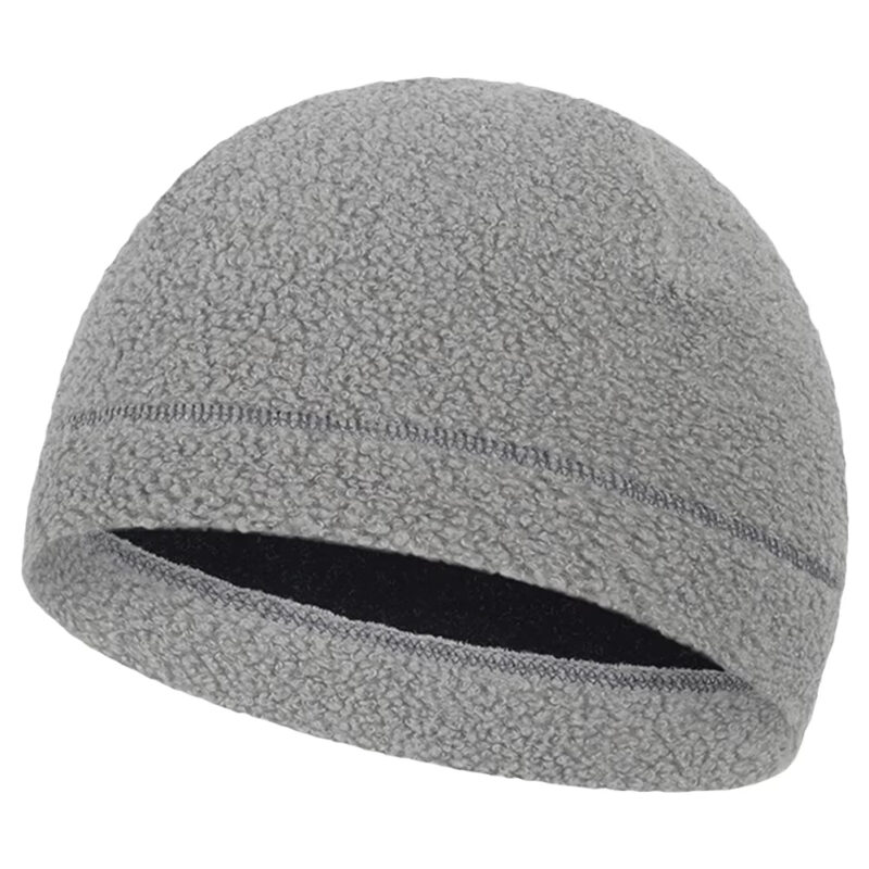 Bonnet Femme Gris et Polaire sur fond blanc