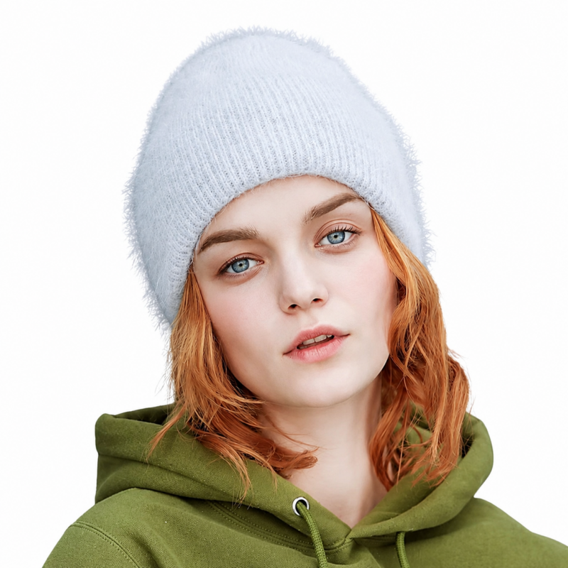 Bonnet Femme Angora Chaud Réconfortant 1
