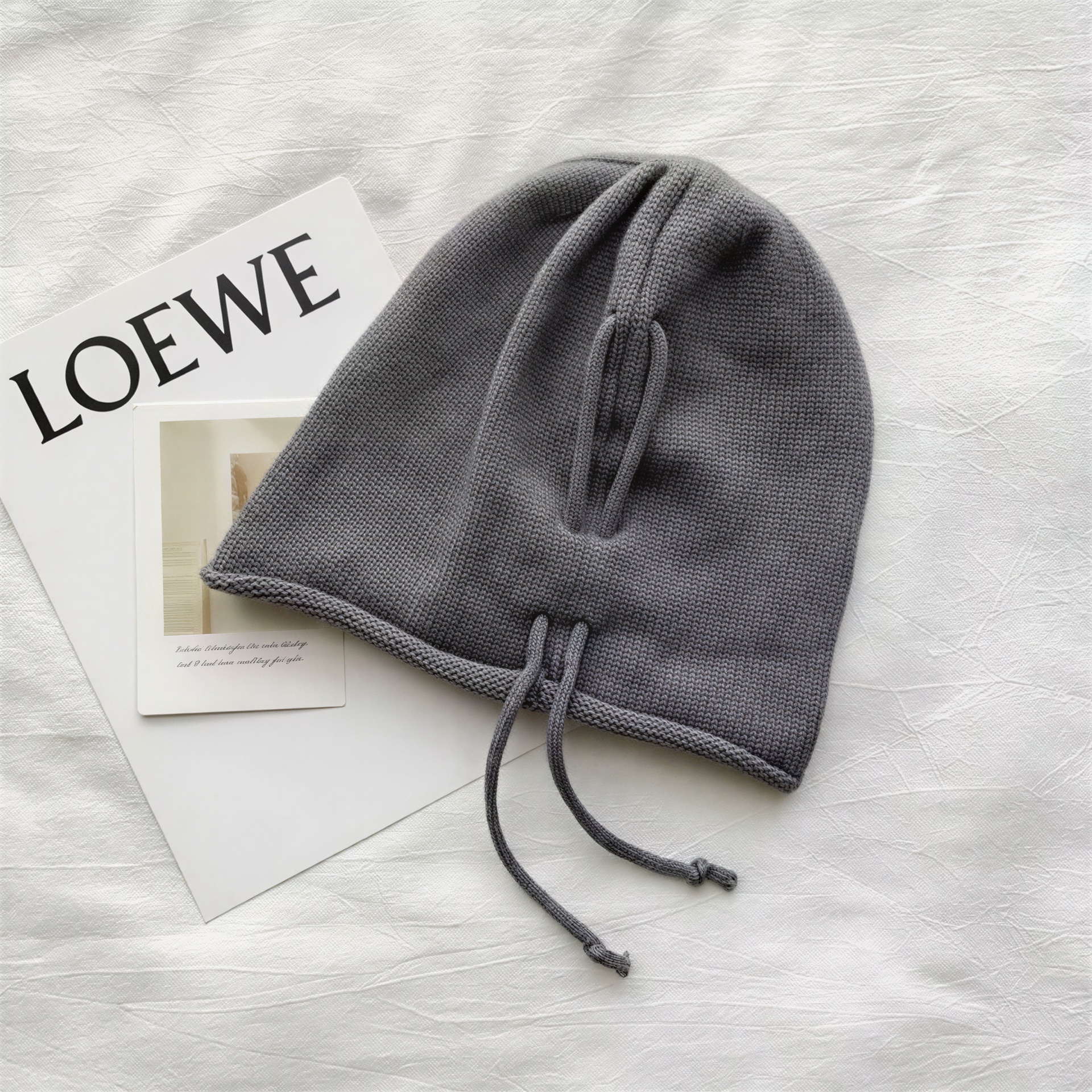 Bonnet Maille Fine Chaud Réglable 5
