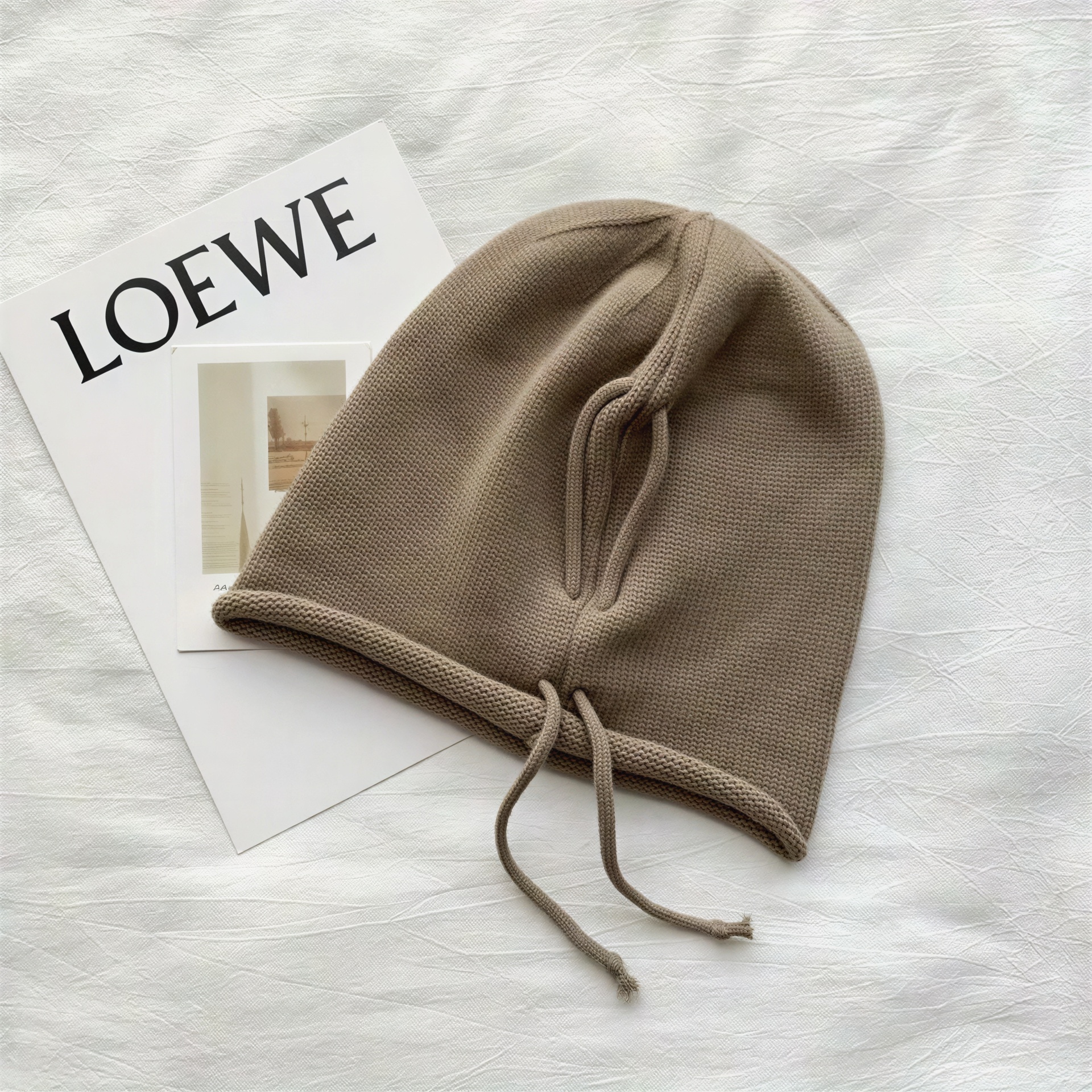 Bonnet Maille Fine Chaud Réglable 3