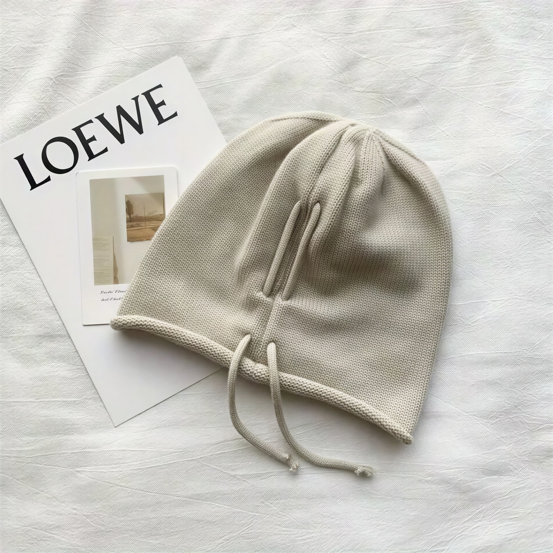 Bonnet Maille Fine Chaud Réglable 4