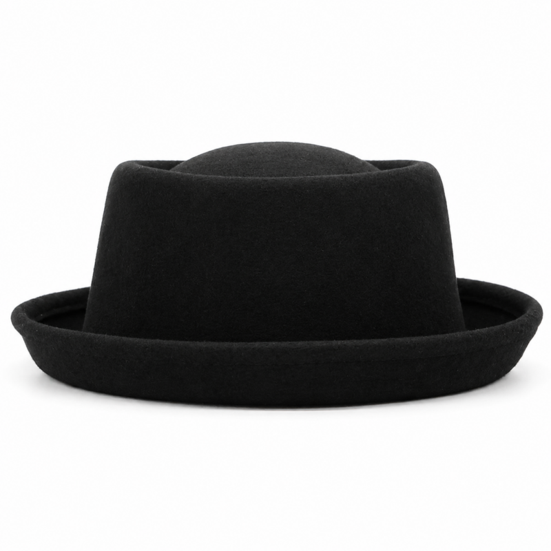 Chapeau Juif Noir ร Bord Incurvรฉ 1